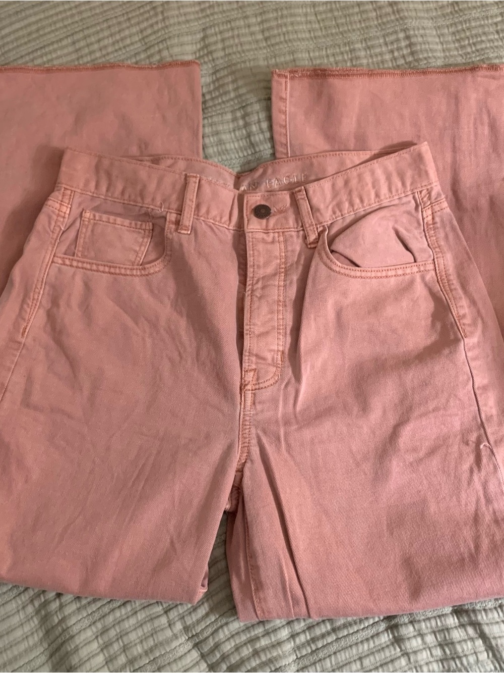 American Eagle Outfitters Dusty Pink Jeans - Picture 1 of 7